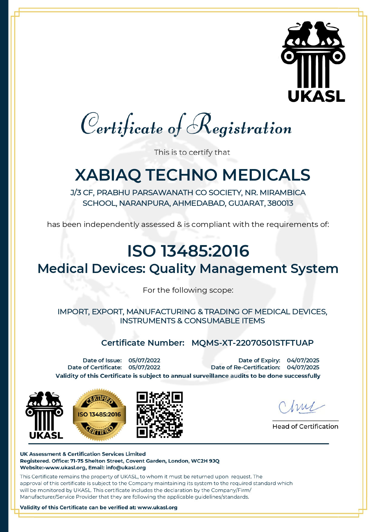 Certificate 1