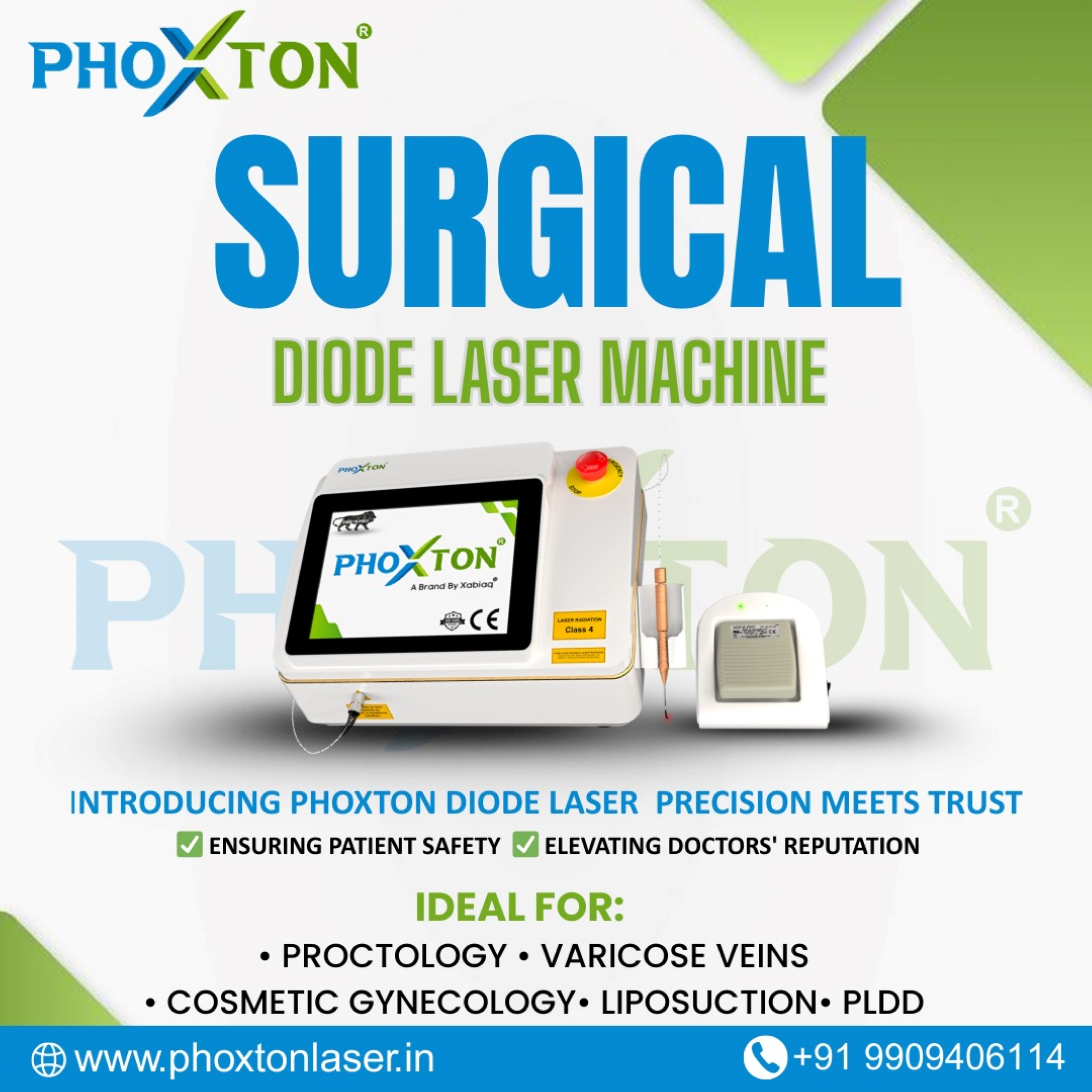 Precision in Surgery: Explore the Phoxton Surgical Diode Laser by Xabiaq Techno Medical
