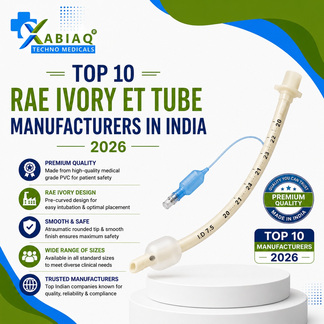 Top 10 RAE Ivory ET Tube Manufacturers in India 2026